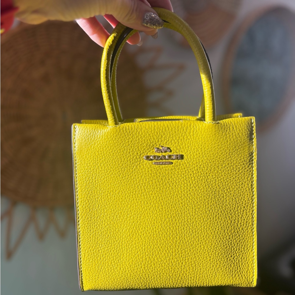 Coach Chartreuse Mini Calli